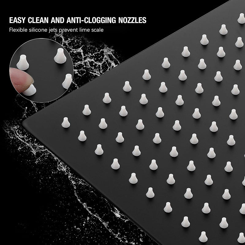 Matte Black Stainless Steel Shower Head