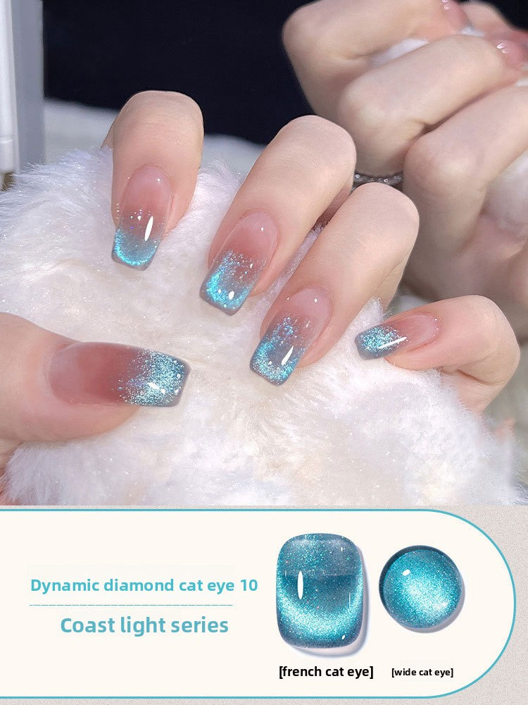 Crushed Diamond Crystal Cat Eye Nail Polish Glue