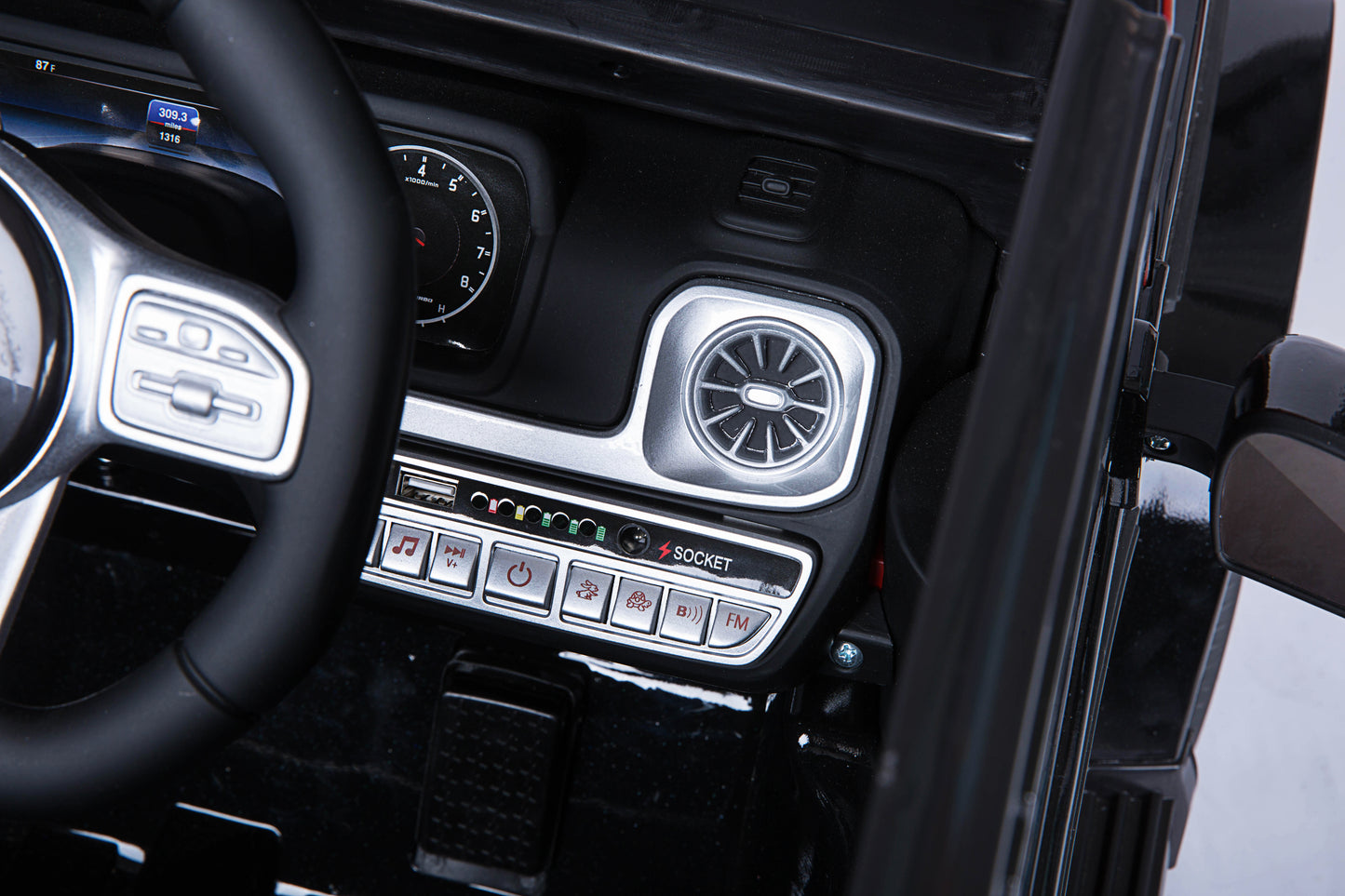 Mercedes Benz G63 Electric Vehicle with Remote Control 12V Music, Horn, Spring Suspension