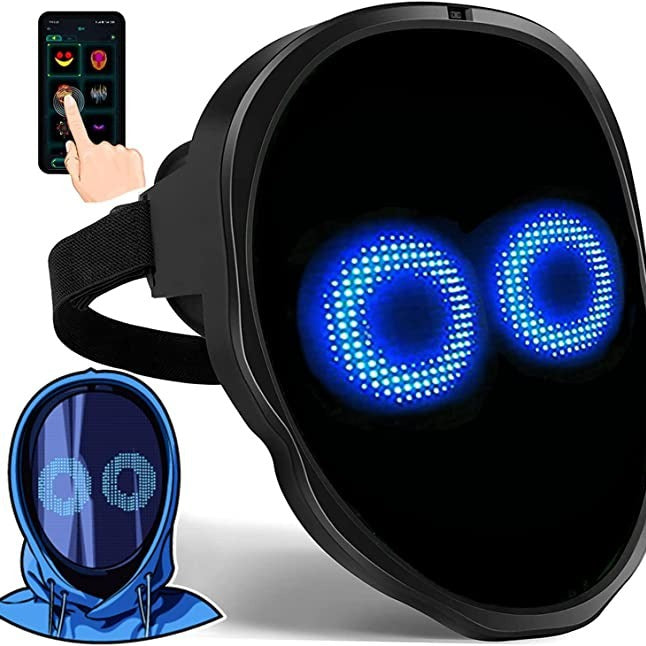 LED face changing luminous Bluetooth mask