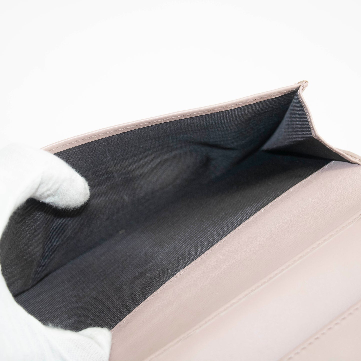 Gucci Beige & Pink GG Canvas French Flap Long Wallet #3920