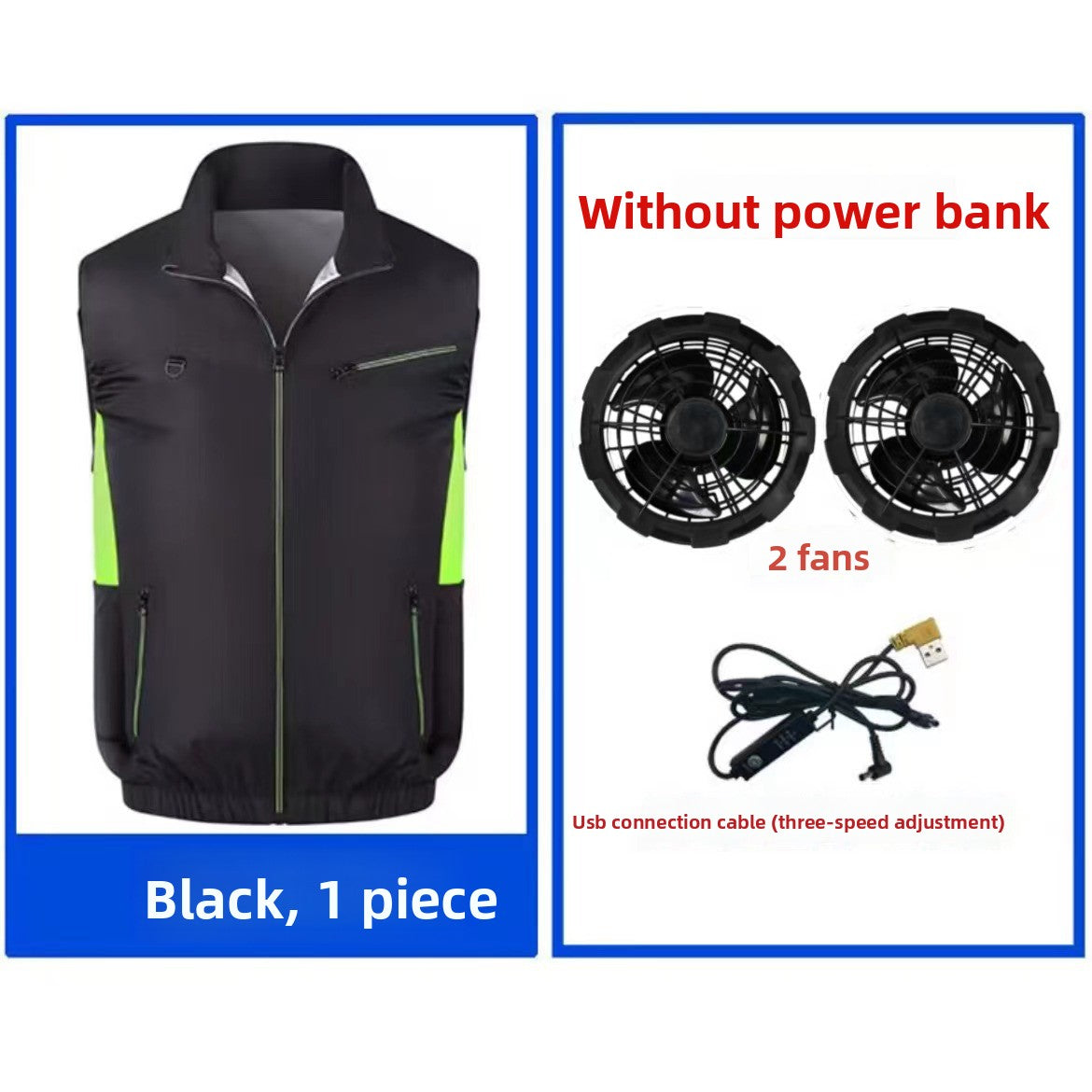 Fan-powered cooling vest