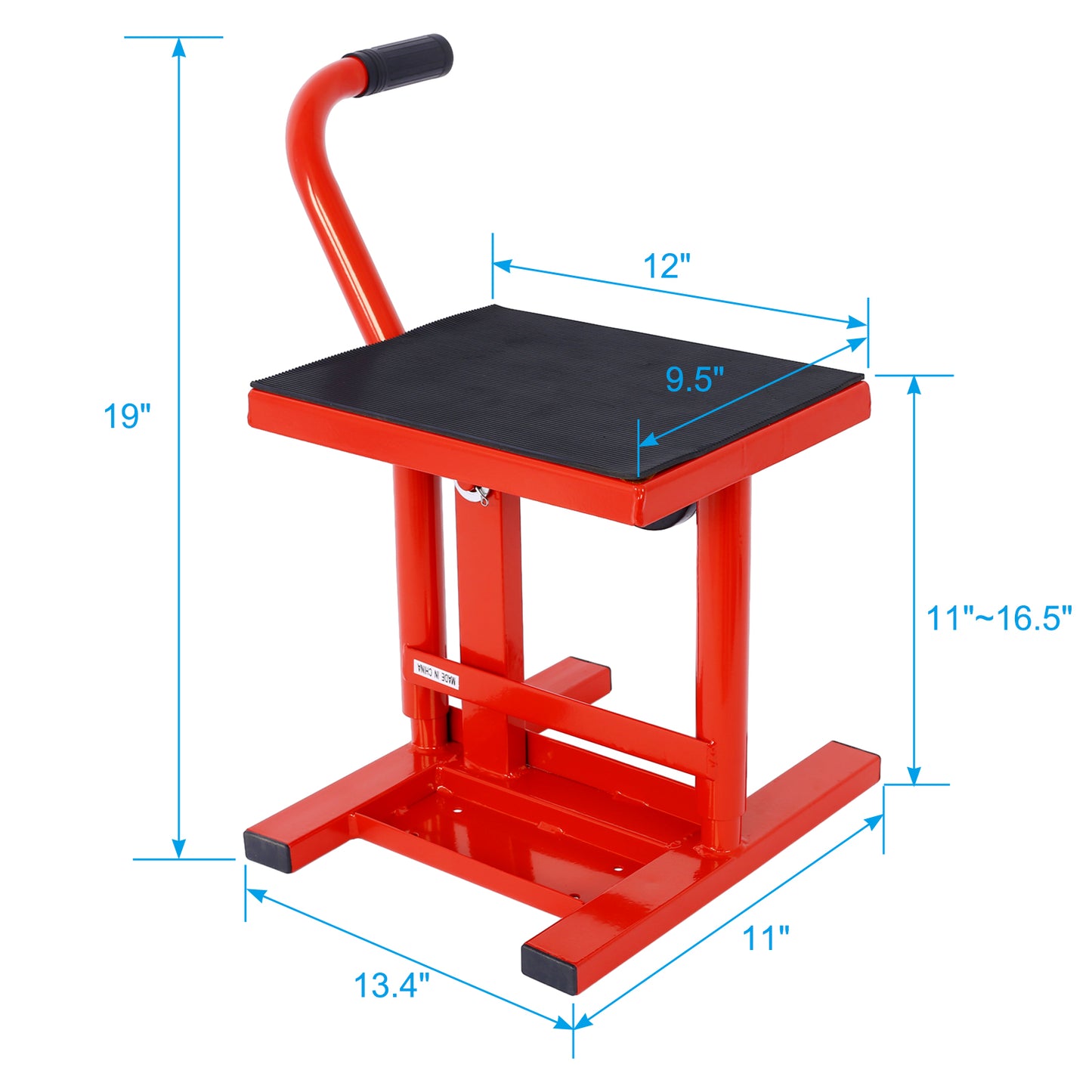 Motorcycle Dirt Bike Stands and Lifts Jack Stand Steel Lift 11"-16.5" Adjustable Height 330 LBS Load Capacity Heavy Duty Steel