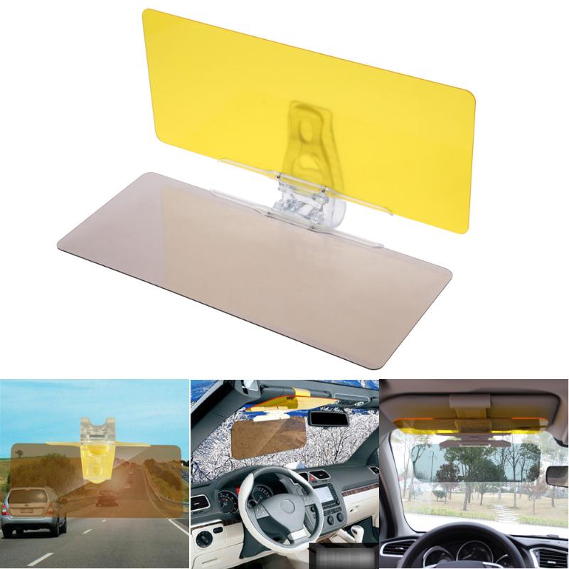 1Pcs Car Sun Visor HD Anti Sunlight Dazzling Goggle Day Night Vision Driving Mirror UV Fold Flip Down Clear View