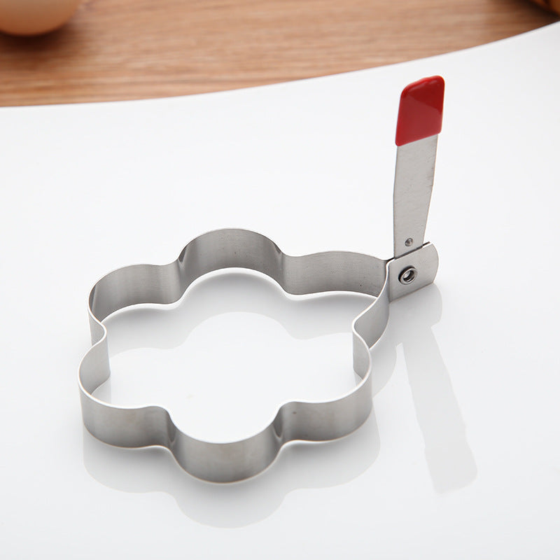 Stainless Steel Egg Cooker With Anti-Loose Clips Creative Heat-Proof Kitchen Omelet Mold