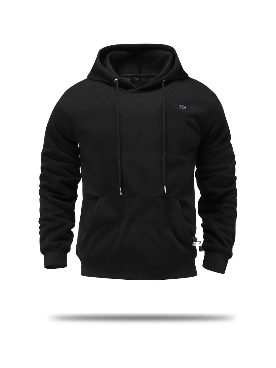 Hooded Heating Sweatshirt USB Heating Sweatshirt Warm Outdoor Electric Heating