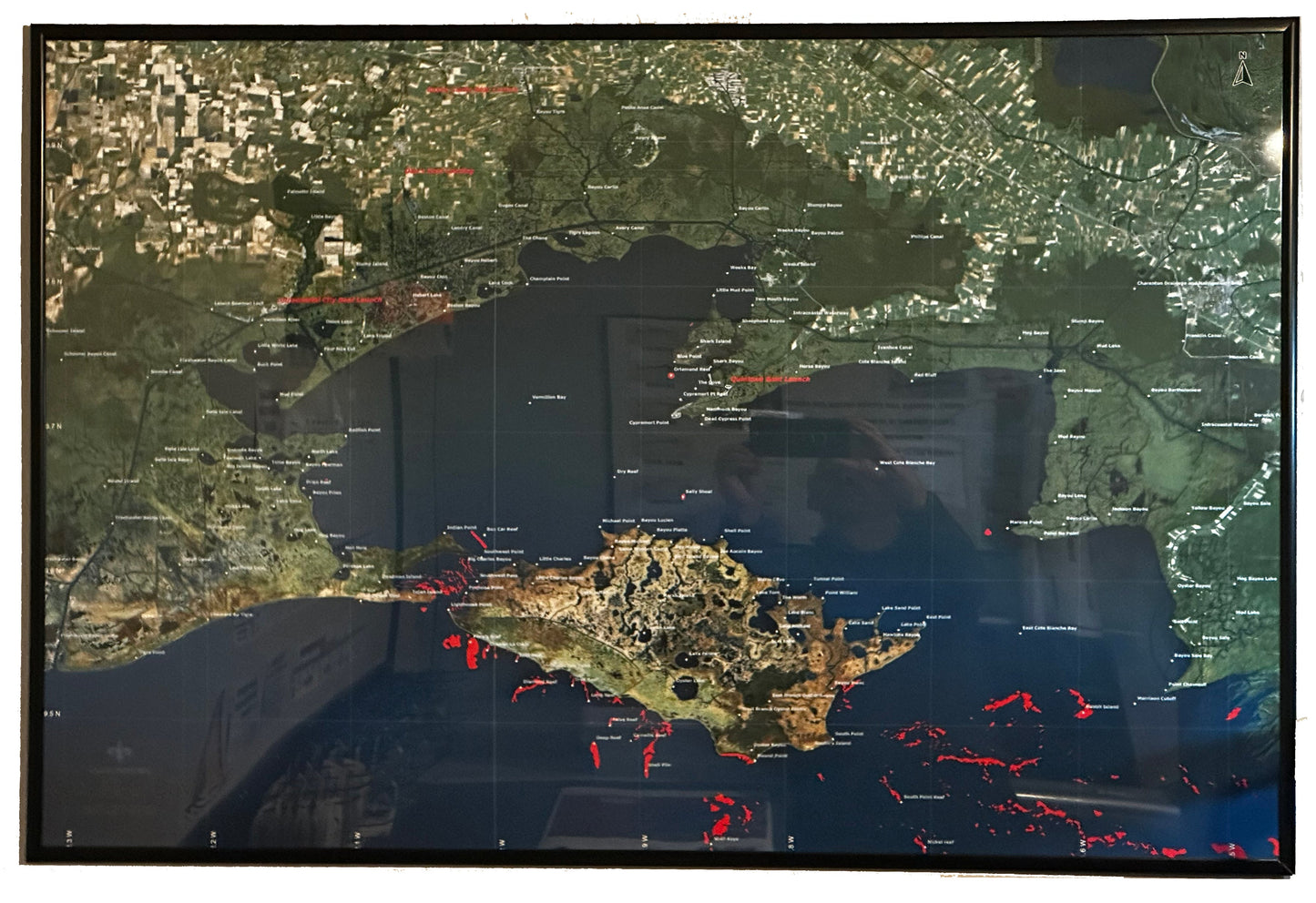 36" x 24" Printed Map of Vermilion Bay