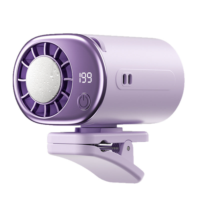 Cooling Ice Pack Waist Fan Semiconductor Portable Umbrella Clip Cooling Gadget USB Strong Wind Power