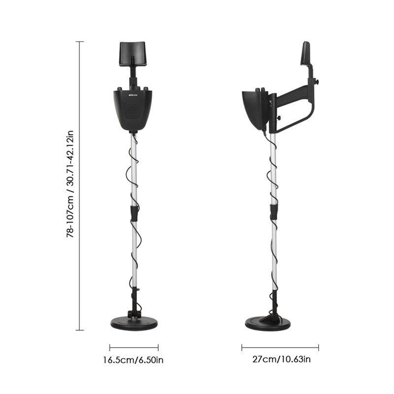 Underground Metal Detector with Adjustable Shaft