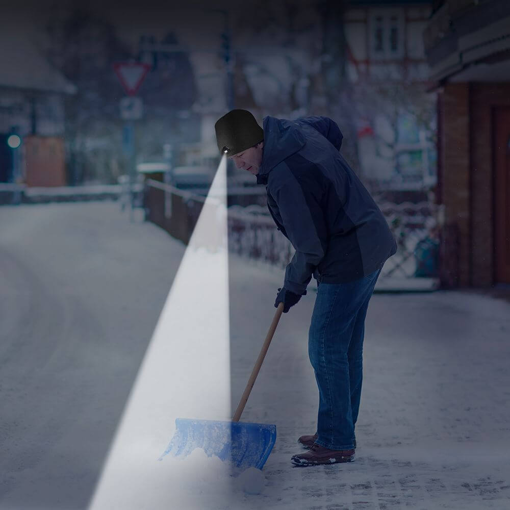 POWERCAP 2.0 Fleece LED Lighted Headlamp Skully Hat