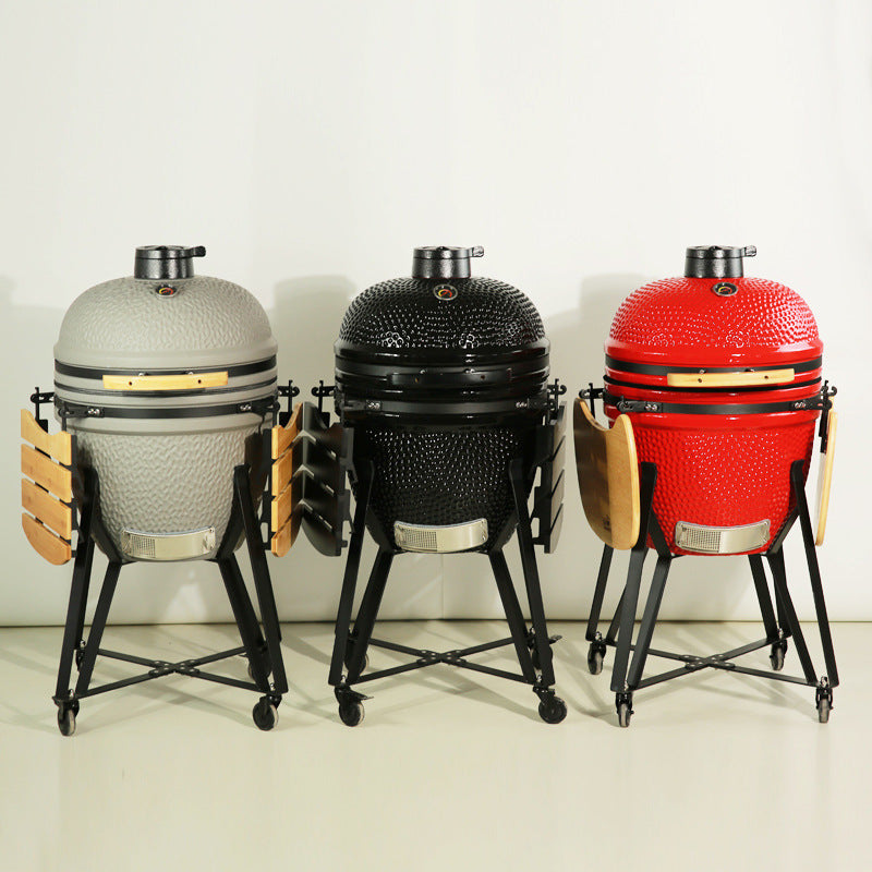 Large Ceramic Kamado BBQ Grill Oven