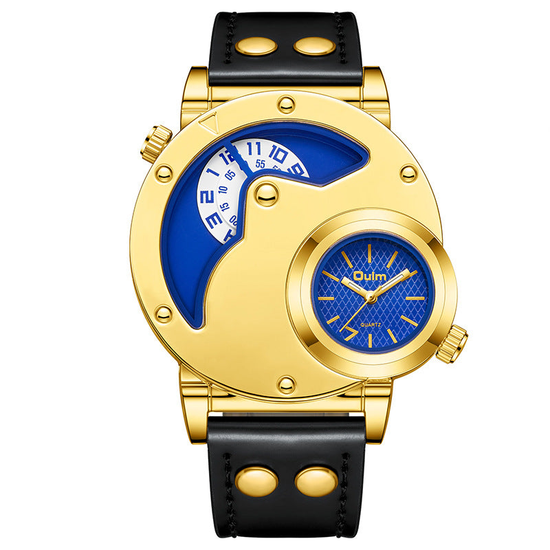 New Golden Dial Men's Multifunctional Watch