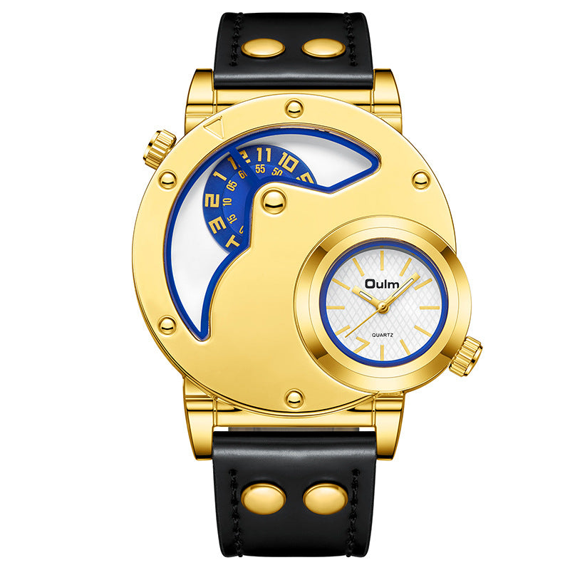 New Golden Dial Men's Multifunctional Watch