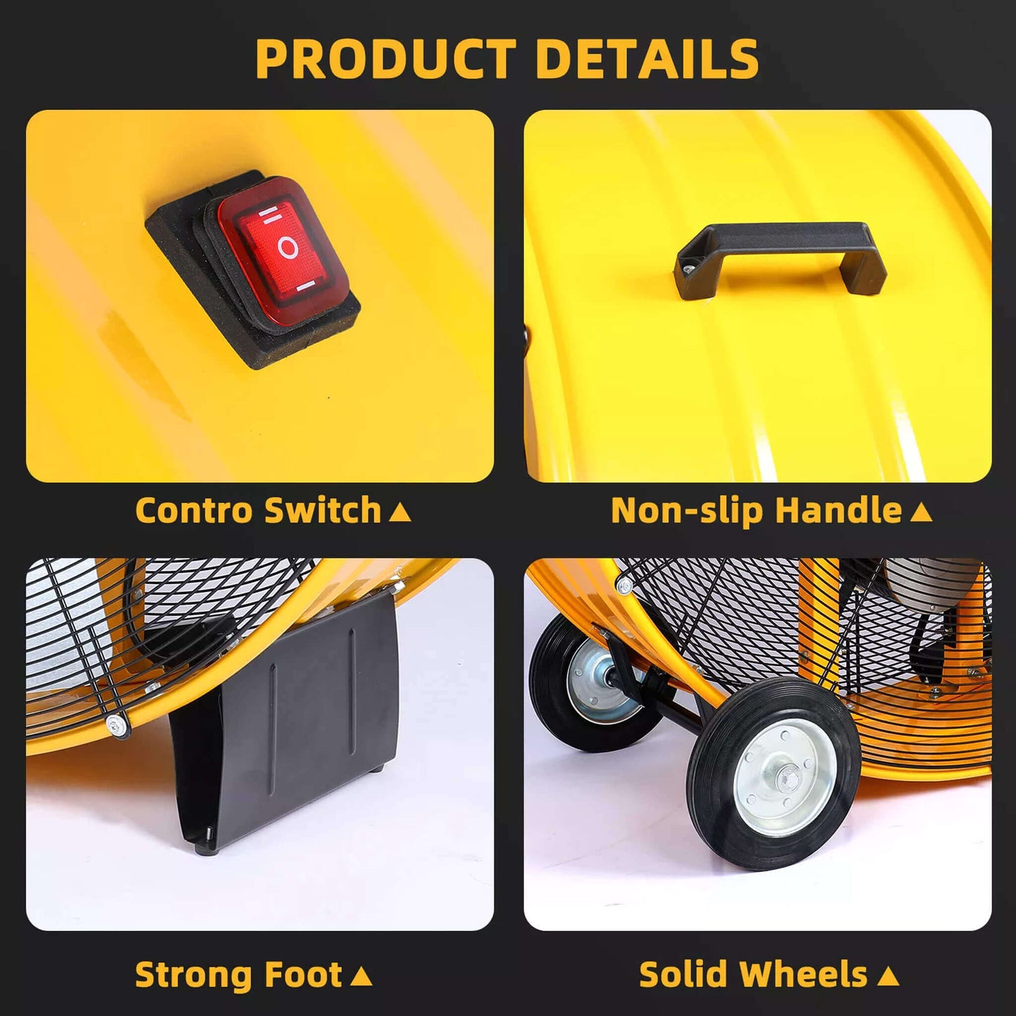 42" Heavy Duty Metal Industrial Dual Speed Air Circulation Drum Fan (SAK85191)