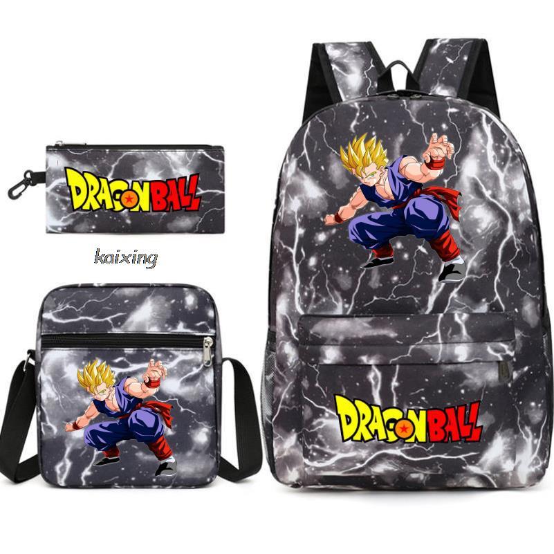 Dragon Ball Backpack Shoulder Bag Travel Bag 3-Piece Set
