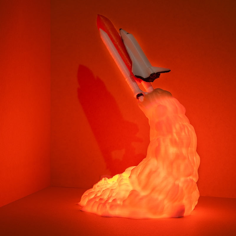 3D Space Shuttle Lamp NIght Light Rocket Lamp
