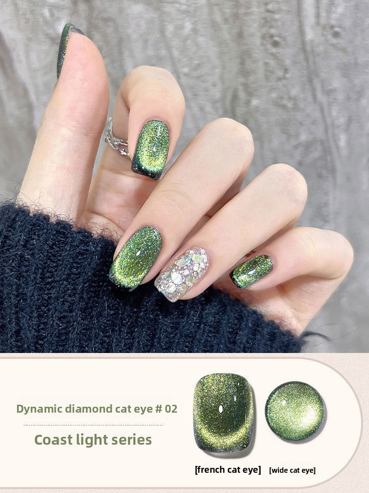 Crushed Diamond Crystal Cat Eye Nail Polish Glue