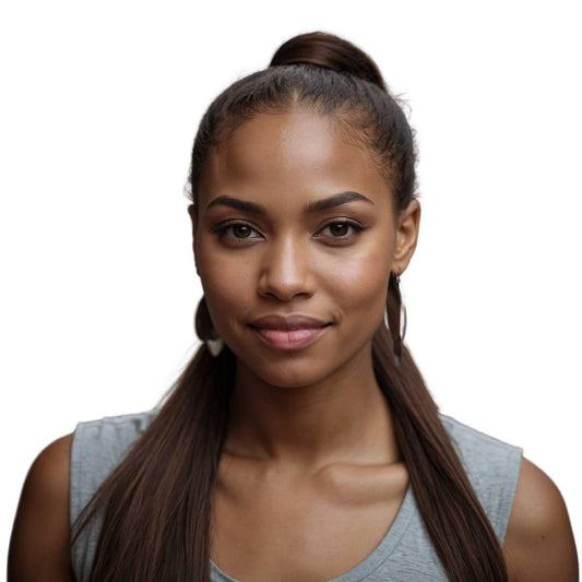 Dark Brown 100% Human Hair Ponytail Extension