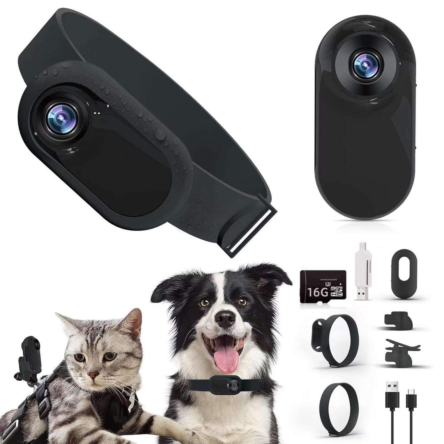 HD Outdoor Pet Camera Portable Cycling Recorder