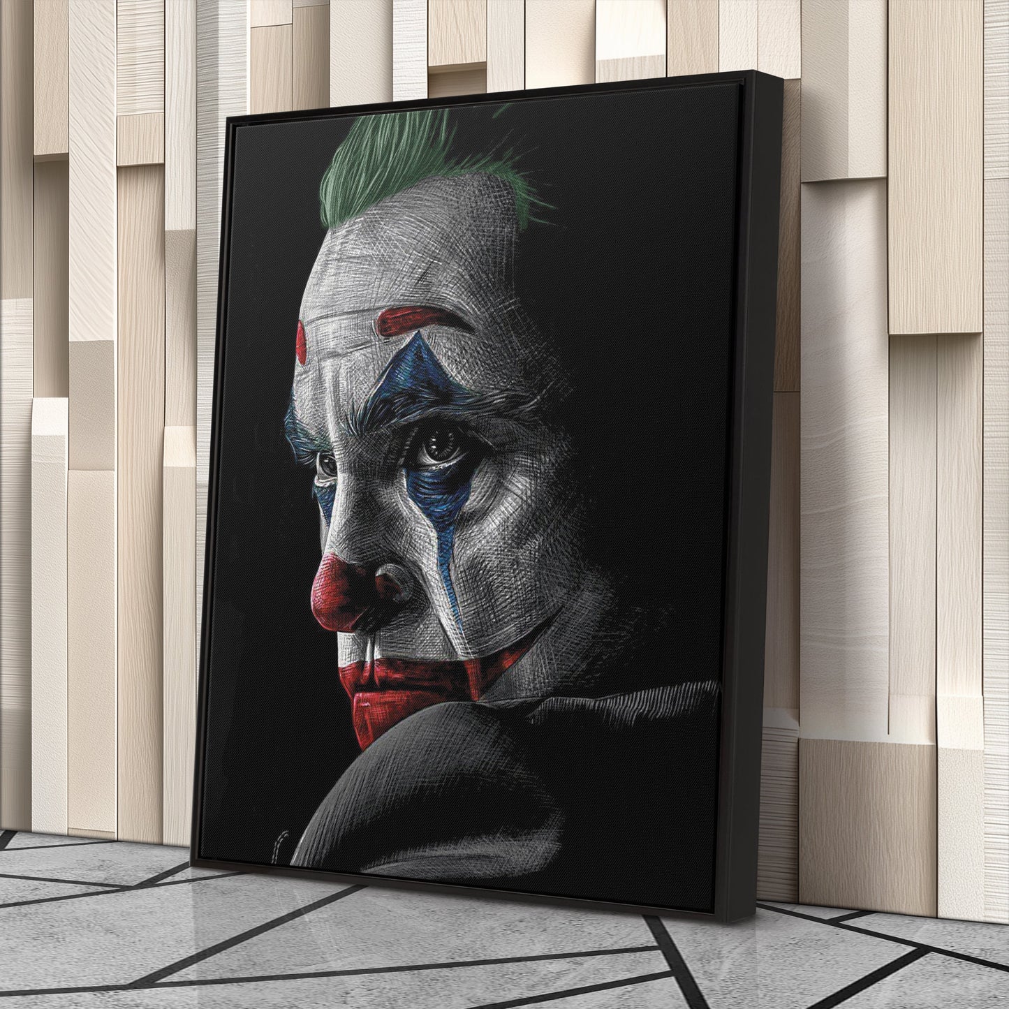 Joker Canvas – Movie Villain Wall Art for Kids or Home Decor