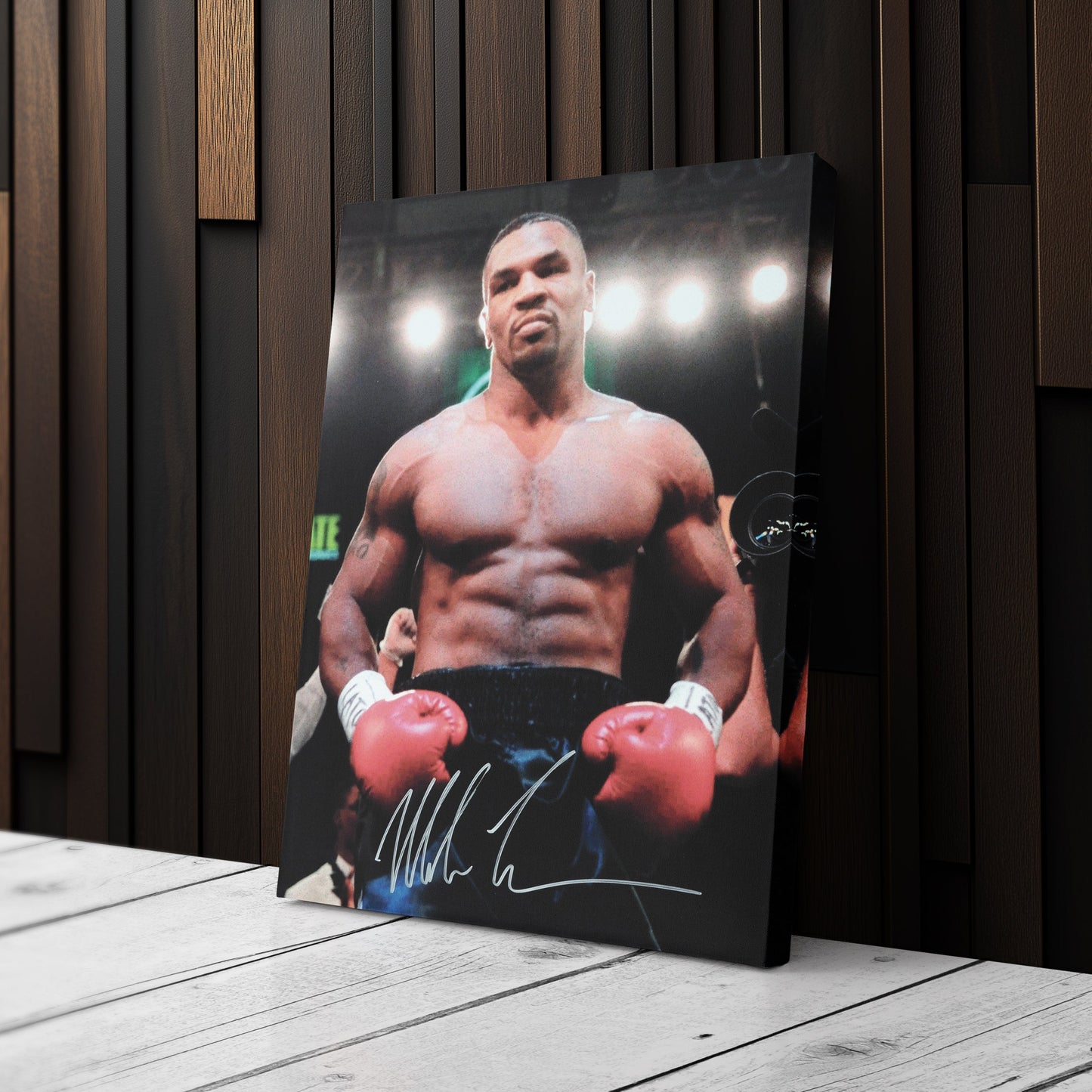 Mike Tyson Autograph Canvas – Boxing Wall Art Decor