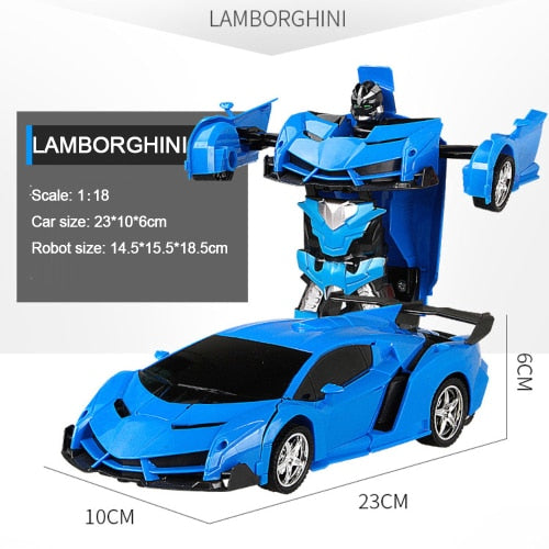 RC Car Transforming Robot Vehicle