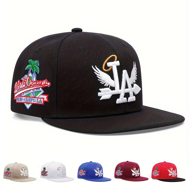 Flat top LA to the Bay Snapback baseball flat edge hat