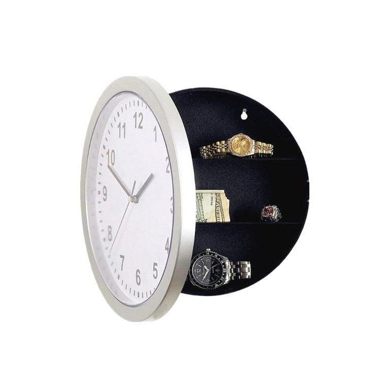 Hidden Safe Wall Clock with LED Display