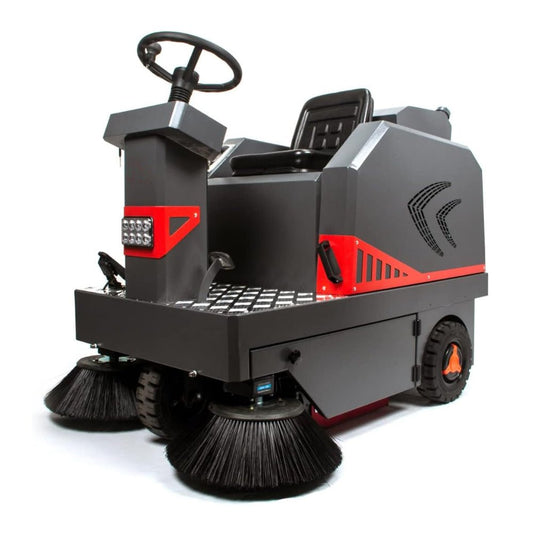 49" Heavy Duty Electric Industrial Ride-On Floor Sweeper With Dust Bin, 1400W (92718463)