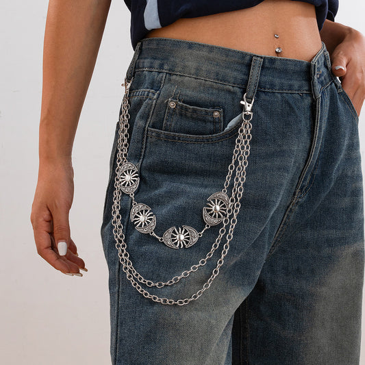 Chain Pants Chain Fashion Multi layer Alloy Waist Chain