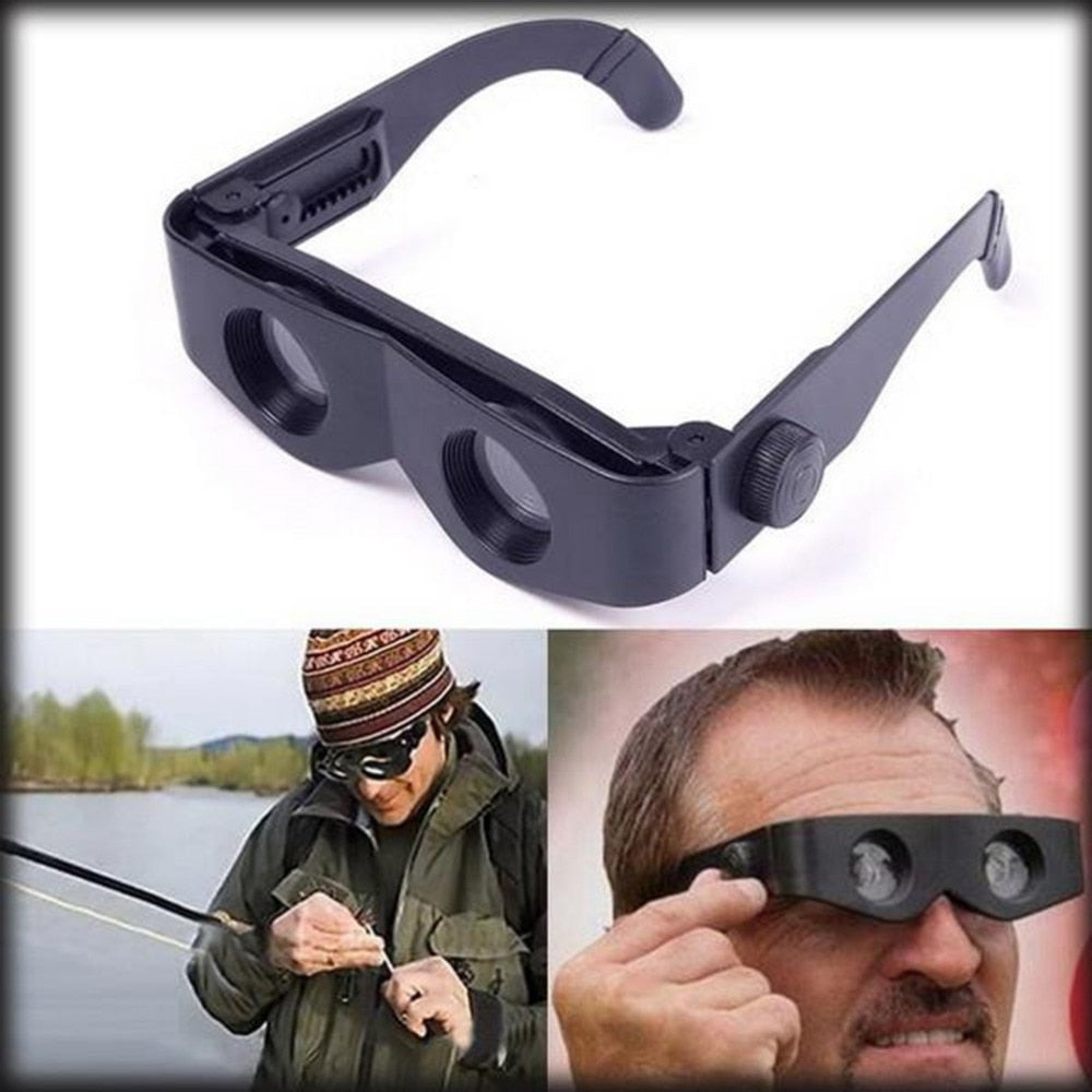 Portable Glasses Style Telescope Magnifier Binoculars