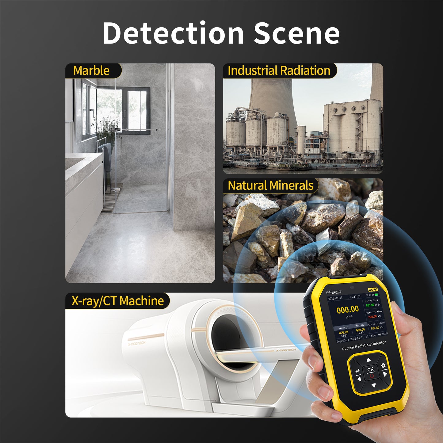 Radiation Detector Professional Geiger Counter
