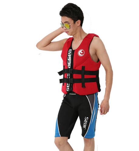 Neoprene Adult Life Vest Jackets Water Floating Surfing Snorkeling Fishing Racing Portable Swimming Vest