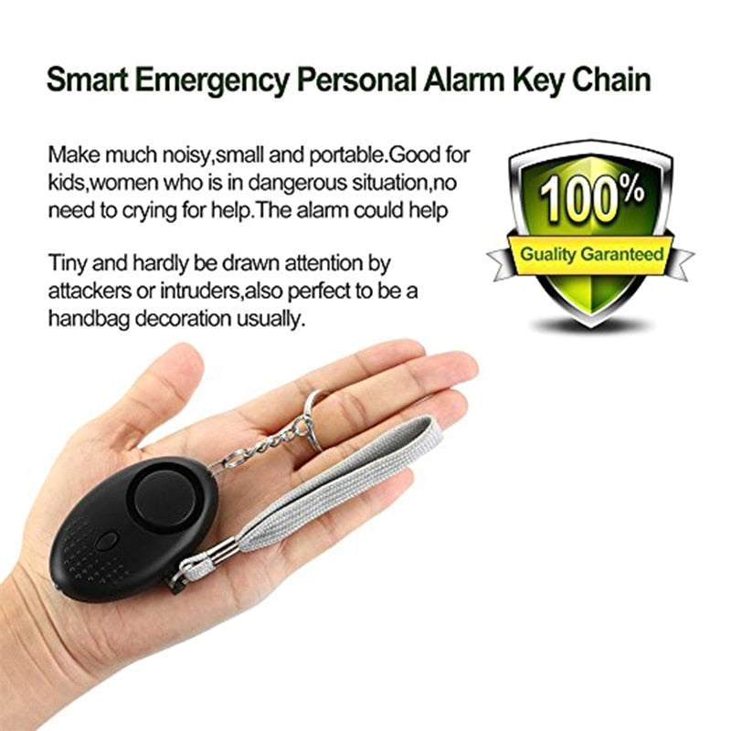 Self Defense Alarm 140dB Scream Loud Emergency Alarm Keychain Personal Safety