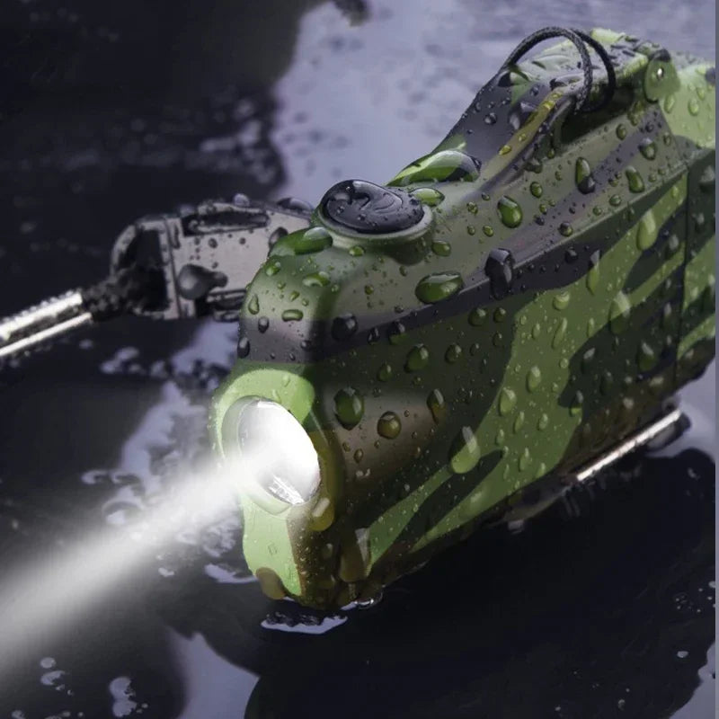 Dual Plasma Arc Lighter with Flashlight Waterproof USB Electric Cigarette Lighter Hiking Starter Turbo lighter