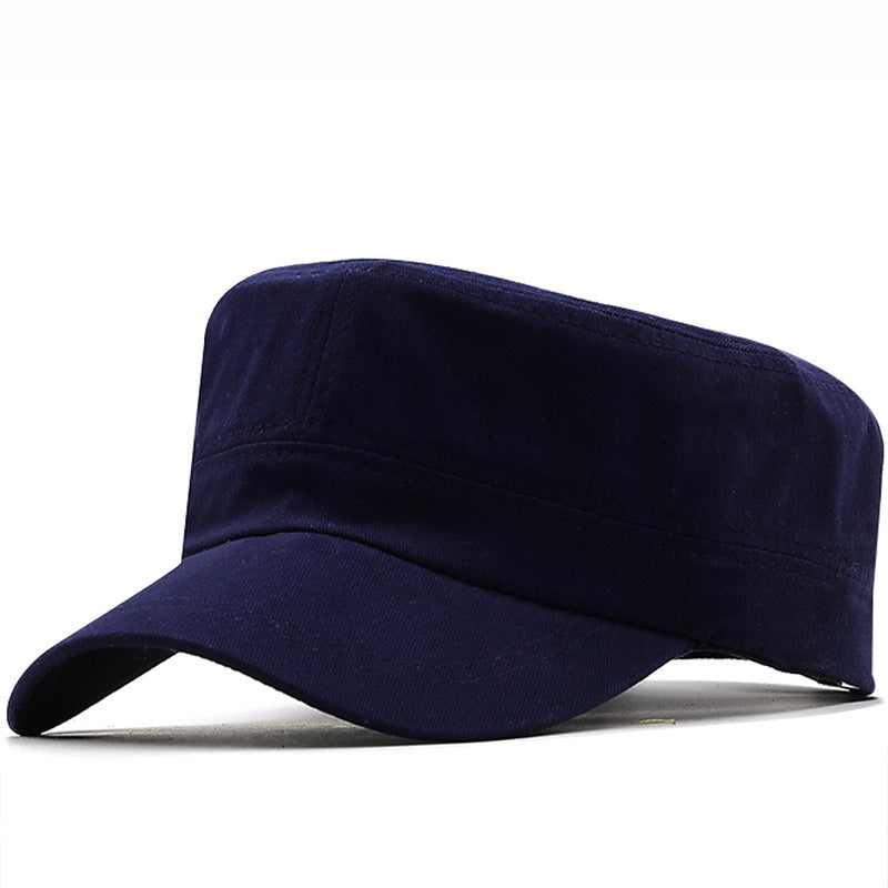 Flat Cap Military Cap Solid Color Cap Travel and Leisure Sun Hat Outdoor Mountaineering Hat