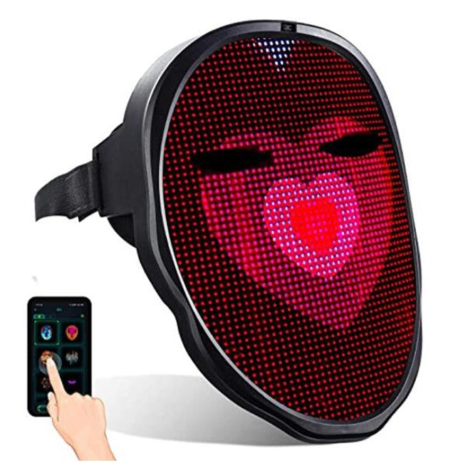 LED face changing luminous Bluetooth mask