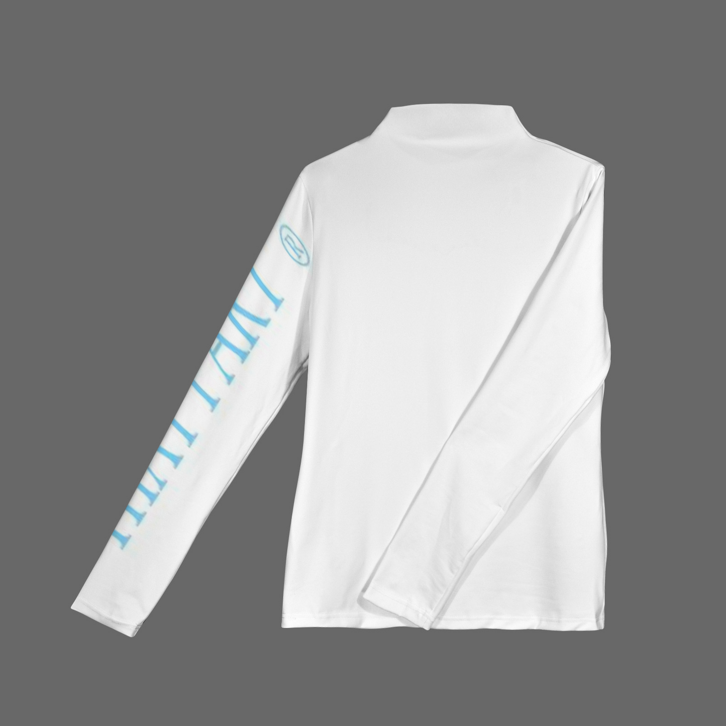 NEW!!! "THAT PART" branded (powder blue left sleeve) Longsleeve Turtleneck Slim T-Shirt