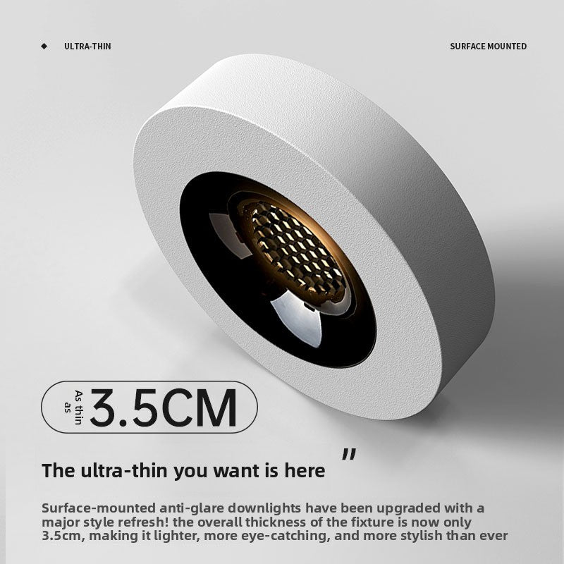 thin Surface-mounted Anti-glare LED Spotlight