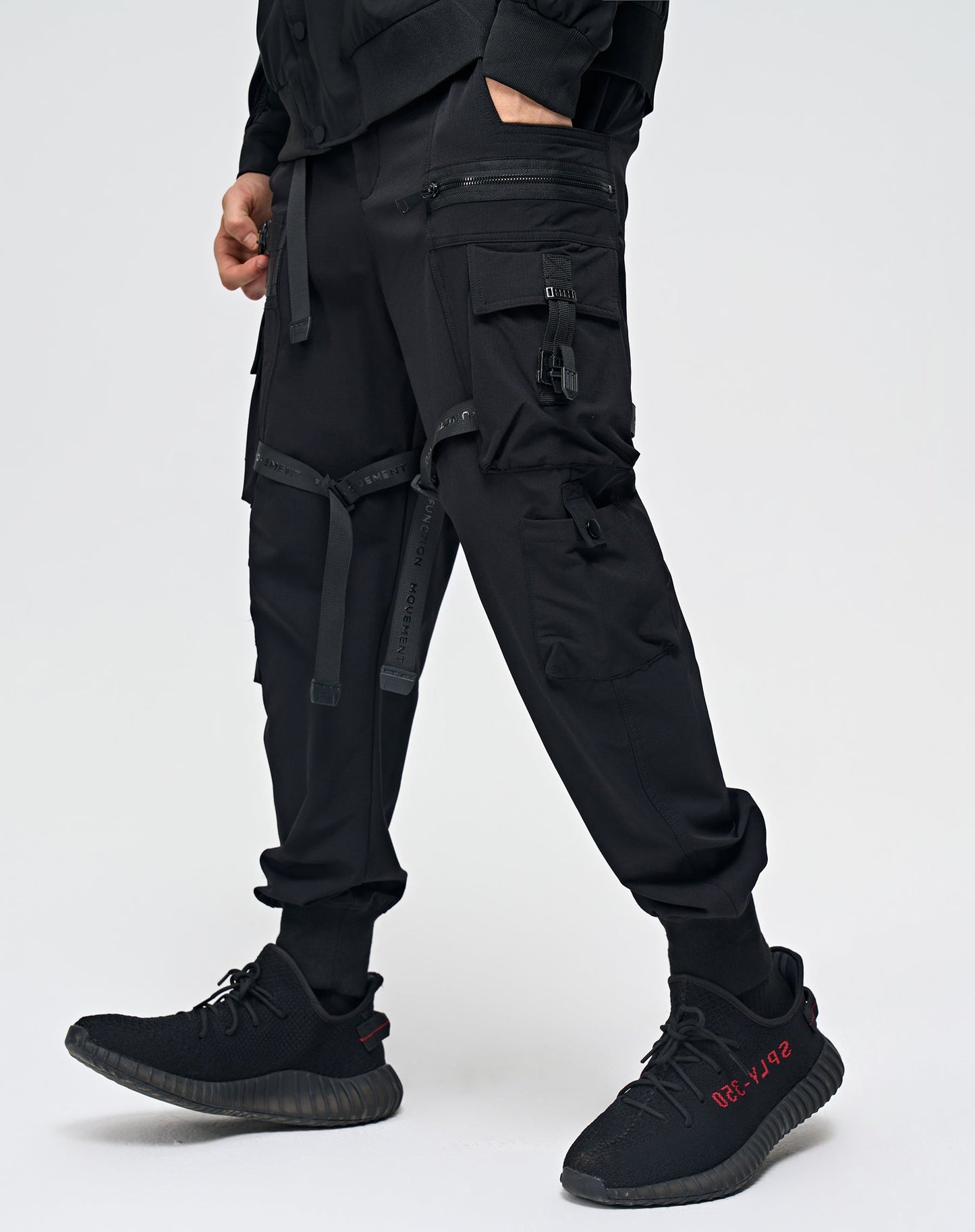 APP172 Black Techwear Pants
