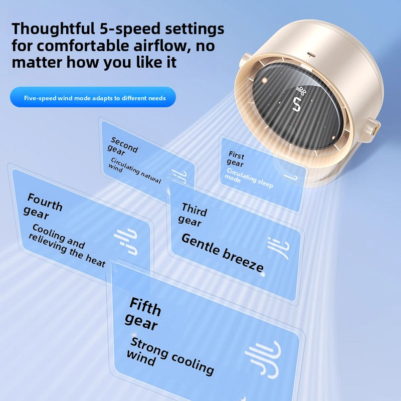 Desktop Clip-On Small Fan Silent Small Student Dormitory Office USB Charging 2026 Mini Portable Fan