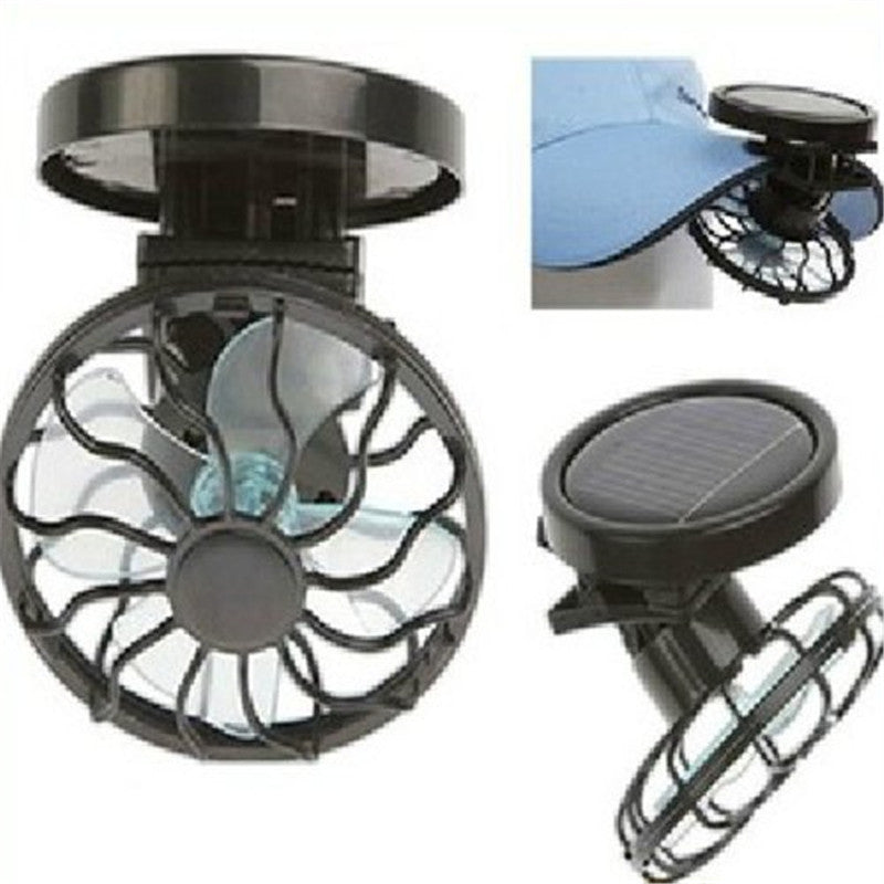 Clip on Solar Powered Hat Fan