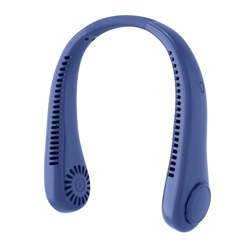 USB Rechargeable Hanging Neck Fan 3-Speed Quiet Bladeless Portable Fan for Outdoor