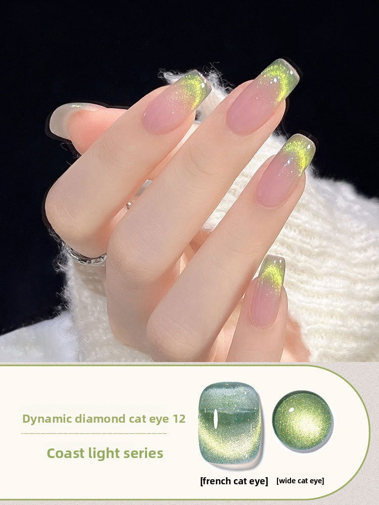 Crushed Diamond Crystal Cat Eye Nail Polish Glue