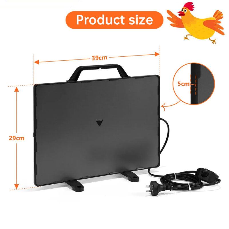 160W Thermostatic Heating Panel for Chicken Coop and Pets, 0-99°C Radiant Heater