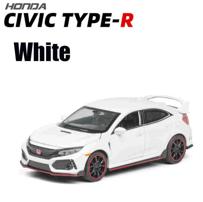 1:32 HONDA CIVIC TYPE-R Diecast Metal Car Model Sound Lights