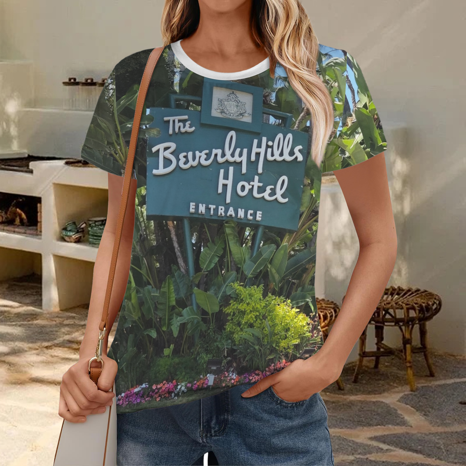 B.H. T SHIRT GOLD BACK