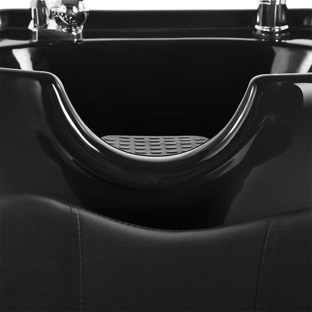 53" Large Premium Salon Barber Backwash Shampoo Chair W/ Bowl, Sink & Footrest (98127653)