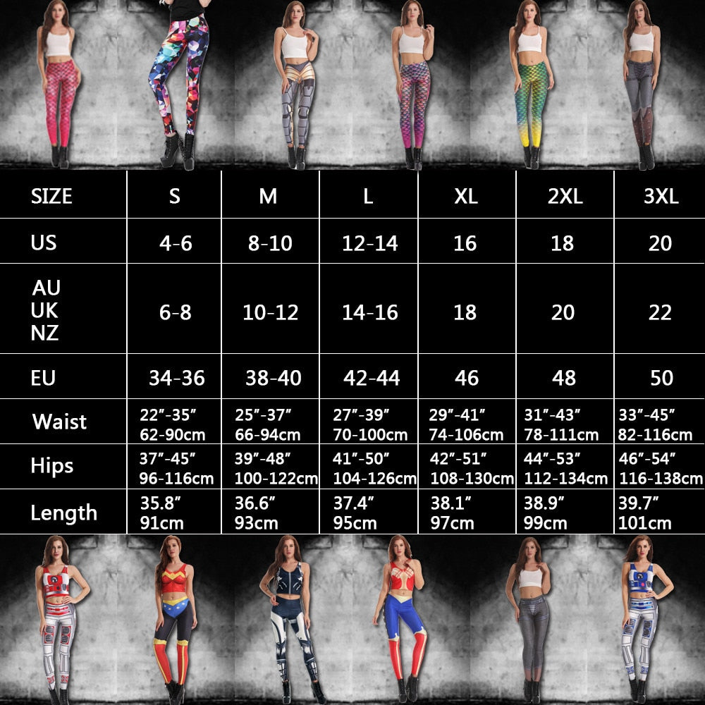 Leggings Party Clown Printed Leggings Pants 3D Digital Fitness