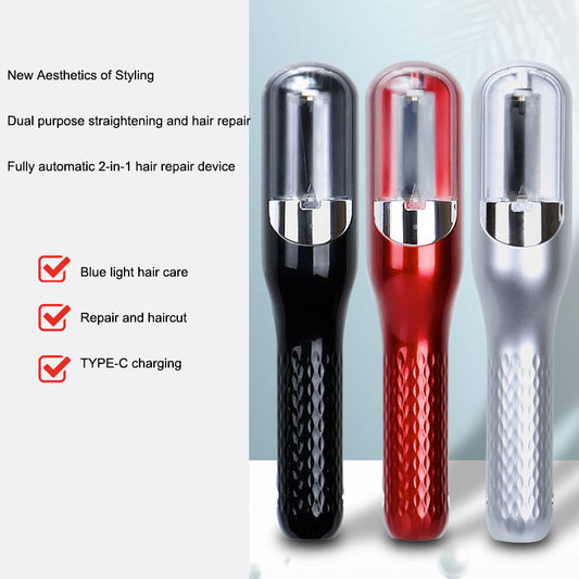 Hair Clipper, hair splitting and trimming device, multifunctional electric women's 2-in-1 trimming and cutting